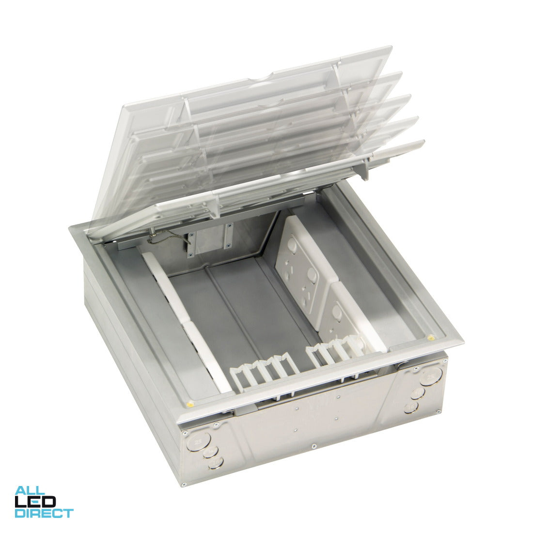 Clipsal OPTILINE 70 Floor Box With Flush Mounting Stainless Steel ALL LED Direct