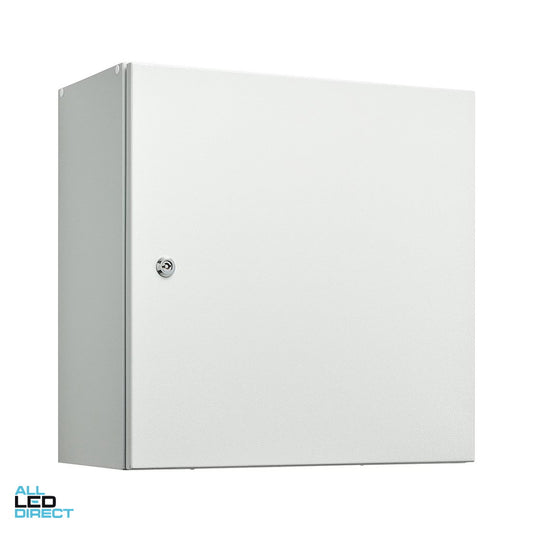 IP Enclosures 400mm W x 400mm H x 200mm D Galvanised Steel IP66 Enclosure Grey ALL LED Direct