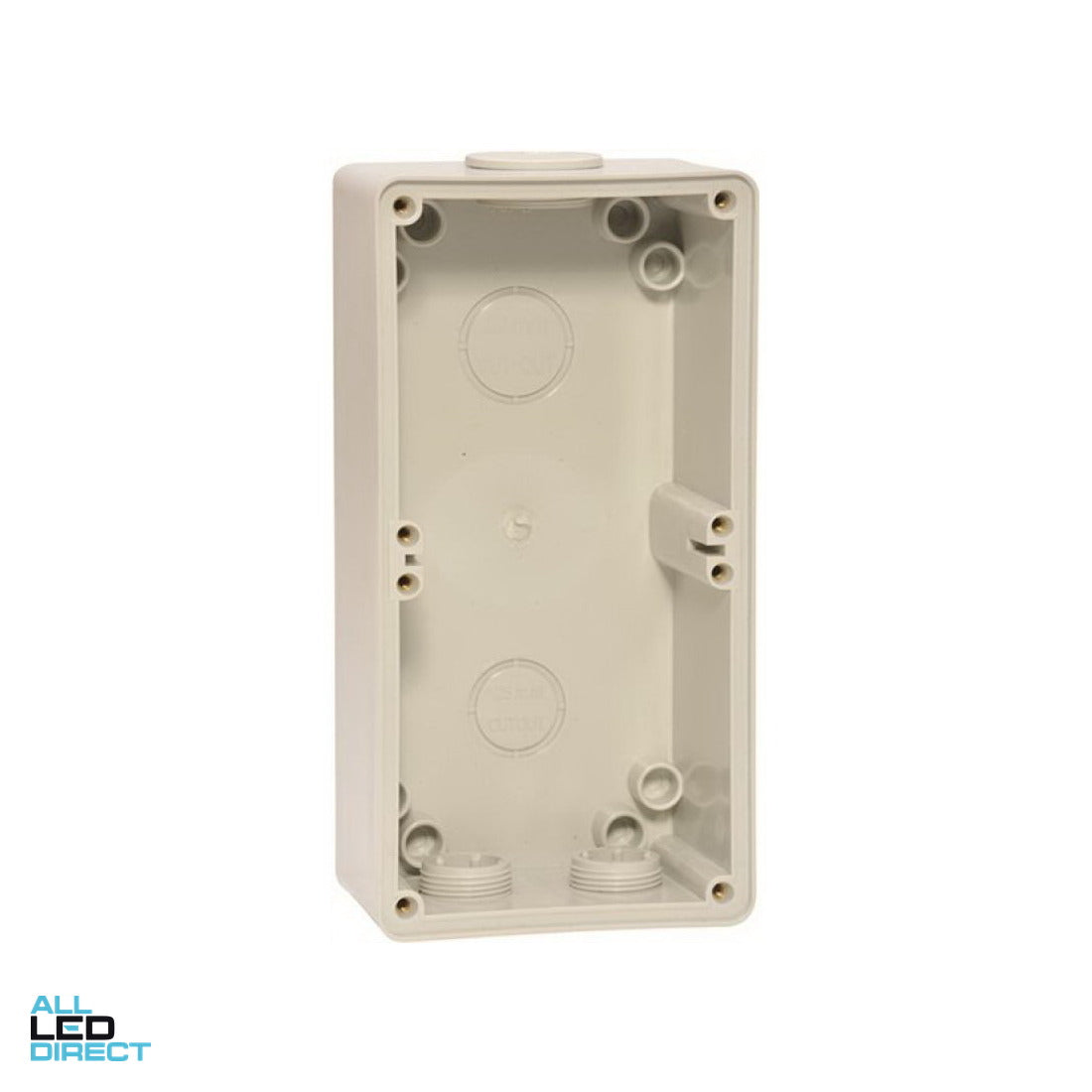 NHP ISO 63mm Deep 2 Gang Back Box Grey ALL LED Direct
