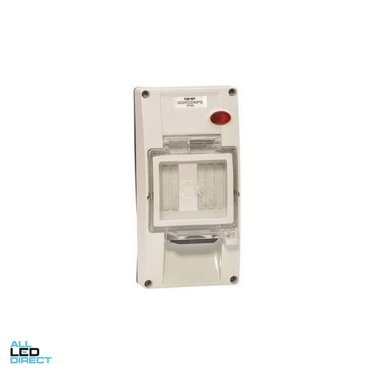 NHP RCD Cover 2 Gang 4 Module Grey ALL LED Direct