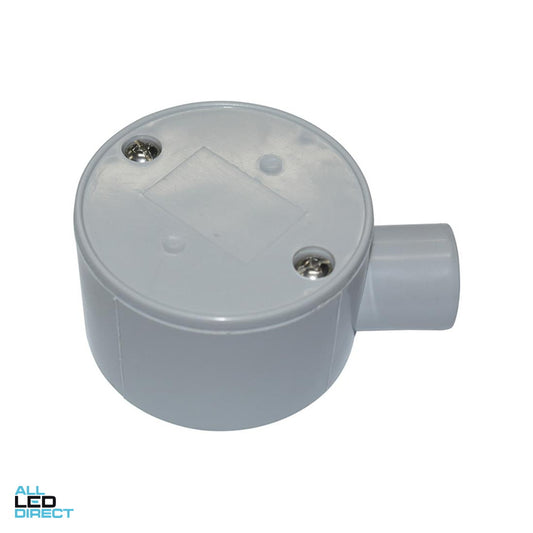 Tripac 20mm 1 Way Shallow Round Junction Box - Green Star Certified