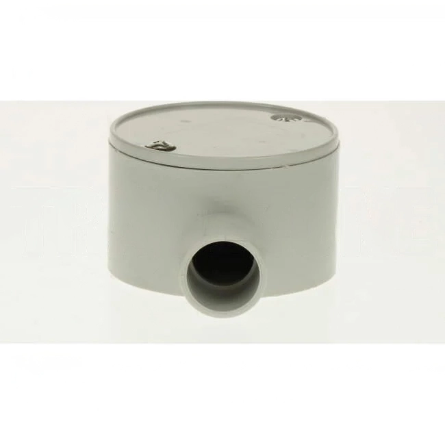 GTS 20mm 1 Way Shallow Round Junction Box