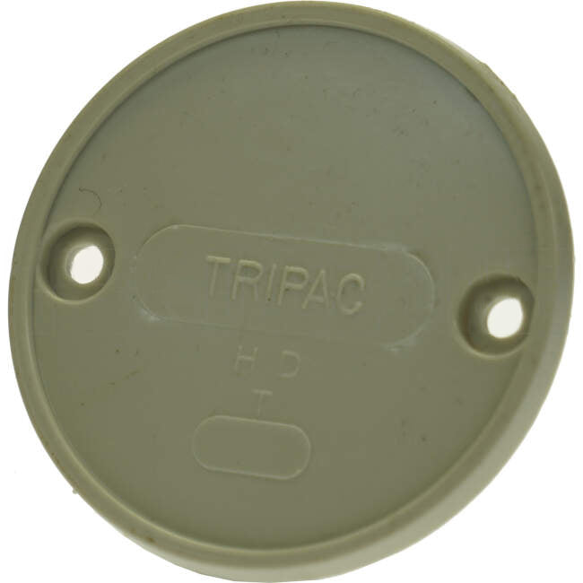 Tripac 16mm - 20mm Round Conduit Junction Box Lid Grey Each