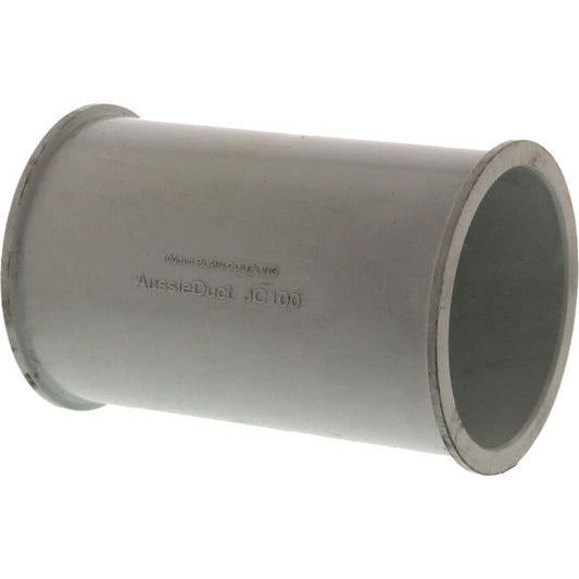 APP 100mm Communications Plain to Plain Conduit Coupling White- Green Star Certified