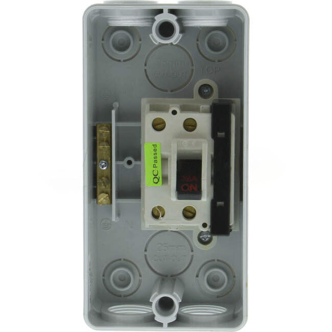 Hager 32 Amp 2 Pole IP66 Industrial Isolator