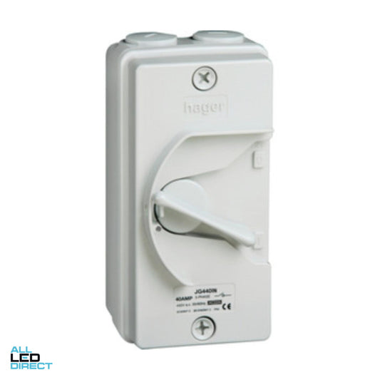 Hager 32 Amp 3 Pole IP66 Industrial Isolator