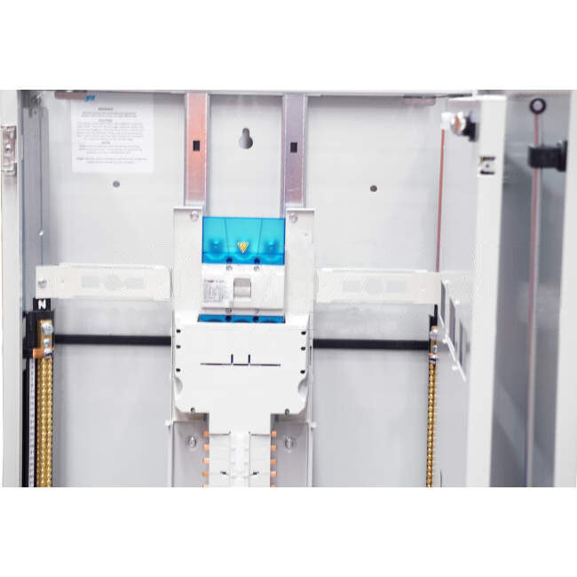 Hager 60 Pole APEXPLUS Distribution Board With 250 Amp Chassis & Isolator Main Switch IP43