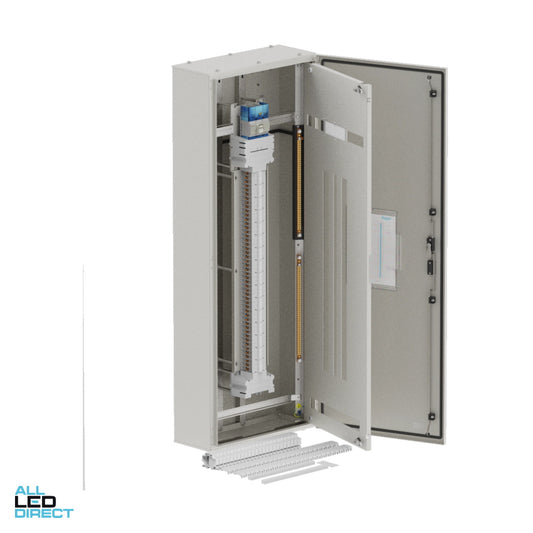 Hager 96 Pole ELITE Distribution Board With 250 Amp Chassis & Isolator Main Switch IP66 ALL LED Direct
