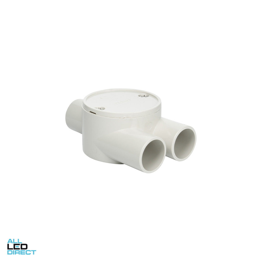 Tripac 25mm 3 Way Shallow Round Tangential Y-Entry Junction Box - Green Star Certified ALL LED Direct