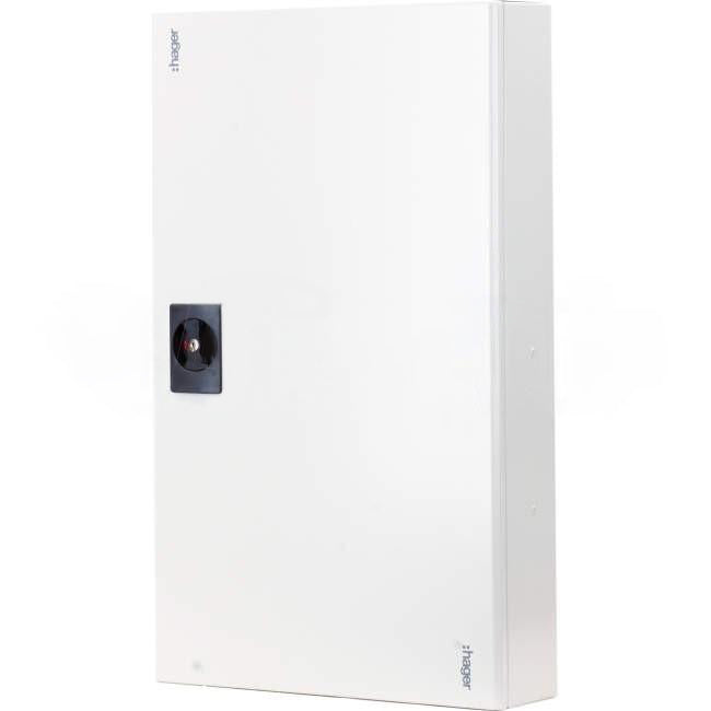 Hager 36 Pole INVICTA Distribution Board With 160 Amp Chassis & Isolator Main Switch IP30