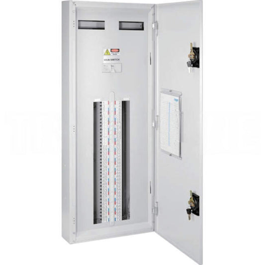 Hager 72 Pole INVICTA Distribution Board With 160 Amp Isolator Switch