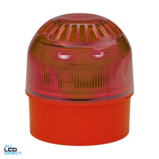 NHP Sounder LED Beacon 17 Volts DC to 60 Volts DC 106dB IP65 Red ALL LED Direct