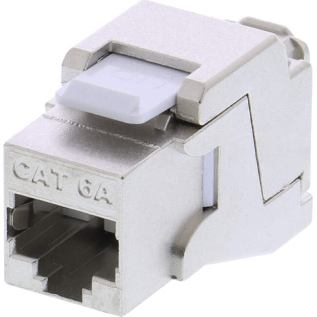 Molex POWERCAT 6A Tool-Less Shielded Keystone Jack Grey