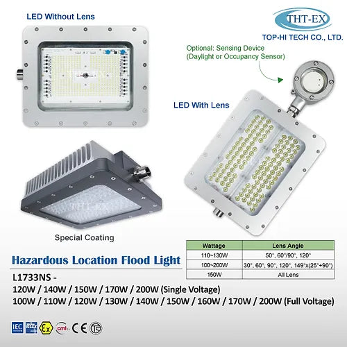 Hazardous Location Light Optional Sensor L1733NS