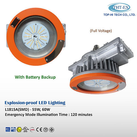 Explosion-proof LED Light with Battery Backup L1815A SMD