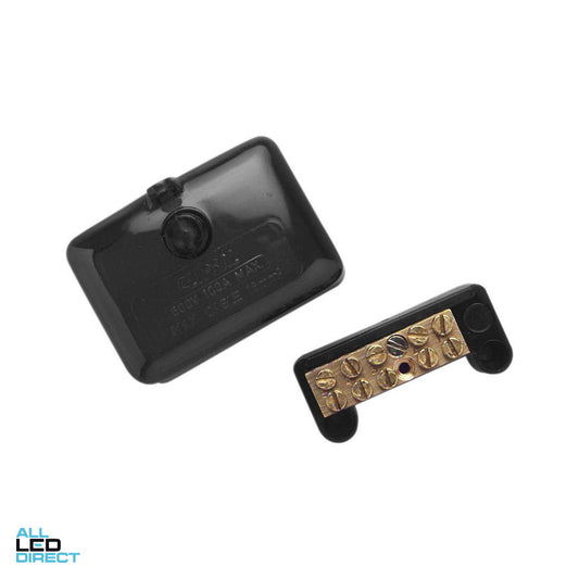 Clipsal 5 Hole Neutral Link 100 Amp Complete With 5 x 16mm Black