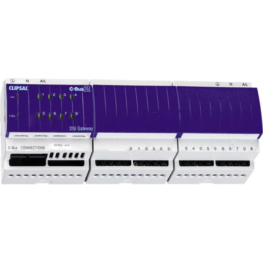 Clipsal C-Bus DSI Gateway 8 Channel Dimmer Din Mounted With Power Supply