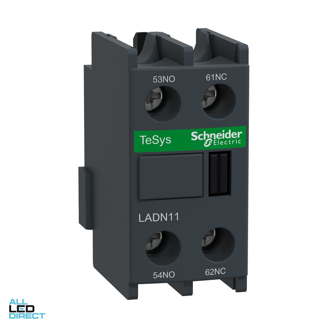 Schneider Auxiliary Contact Block 1 x N/O & 1 x N/C Suits LC1D Series ALL LED Direct
