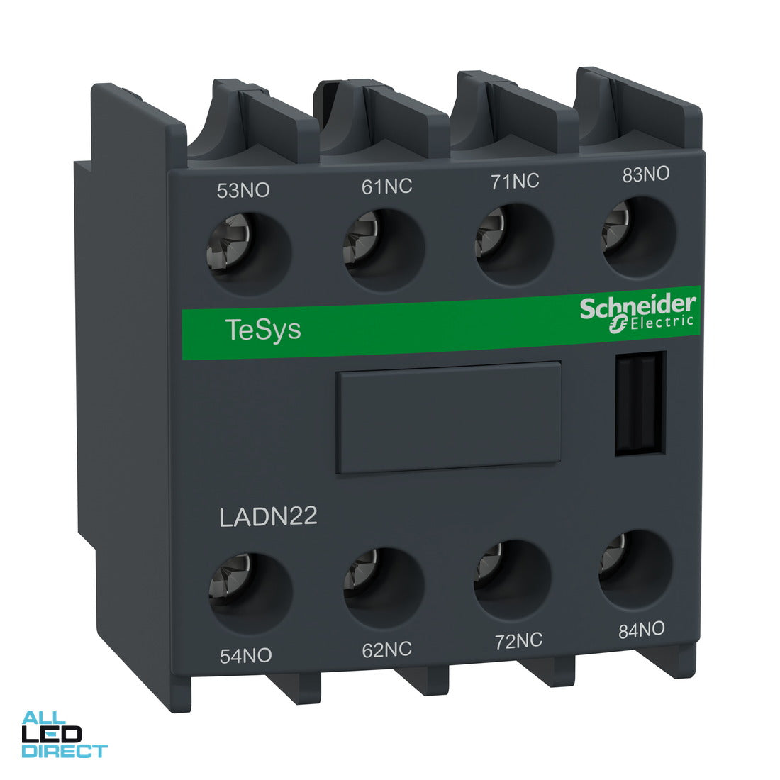 Schneider Auxiliary Contact Block 2 x N/O & 2 x N/C Suits LC1D Series ALL LED Direct