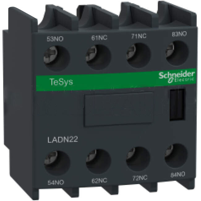 Schneider Auxiliary Contact Block 2 x N/O & 2 x N/C Suits LC1D Series