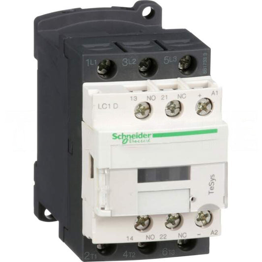 Schneider Contactor 9 Amps 3P 24 Volt DC 1 x N/O & 1 x N/C