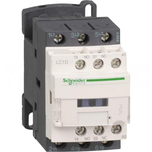 Schneider Contactor 9 Amps 3P 240 Volt AC 1 x N/O & 1 x N/C