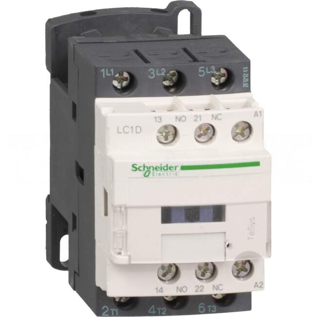 Schneider Contactor 12 Amps 3P 240 Volt AC 1 x N/O & 1 x N/C