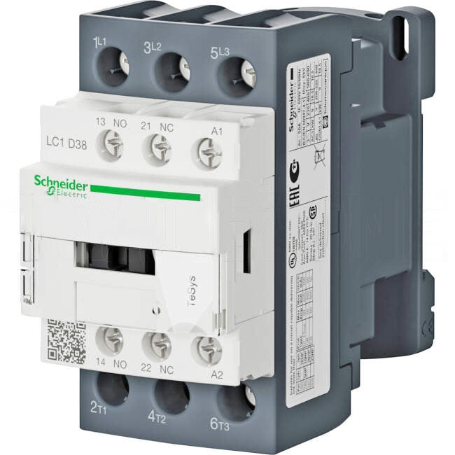 Schneider Contactor 38 Amps 3P 24 Volt AC 1 x N/O & 1 x N/C