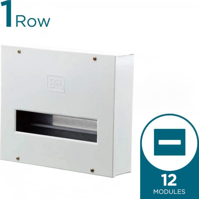 B&R 1 Row of 12 Pole Metal Surface Mounted Swtichboard