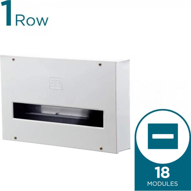 B&R 1 Row of 18 Pole Metal Surface Mounted Swtichboard