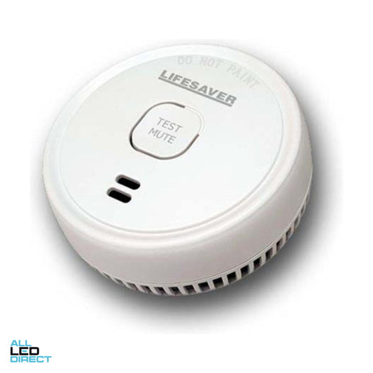 PSA Surface Mounted Photoelectric Smoke Alarm With 9 Volt Battery