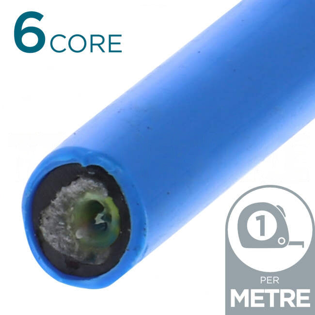 AFL 6 Core Mini Axial Loose Tube Optical Fibre Cable Singlemode Blue Per Metre (full drums are based approx on 5000mtrs)