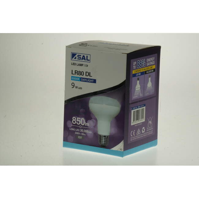 SAL 9 Watt Reflector LED Lamp With ES/E27 Connection 6000k