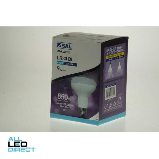 SAL 9 Watt Reflector LED Lamp With ES/E27 Connection 6000k