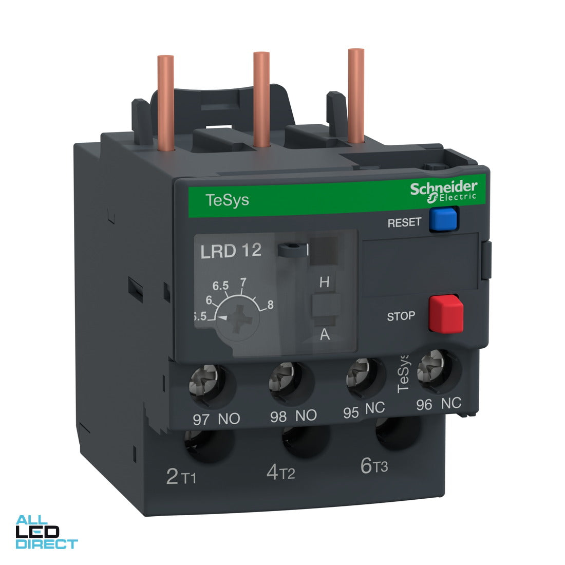 Schneider Thermal Overload Relay 5.5-8.0 Amps ALL LED Direct