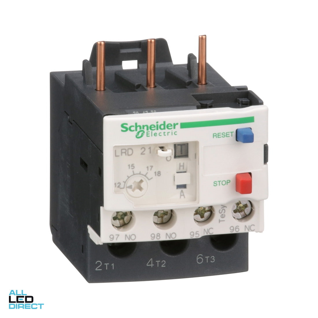 Schneider Thermal Overload Relay 12-18 Amps ALL LED Direct