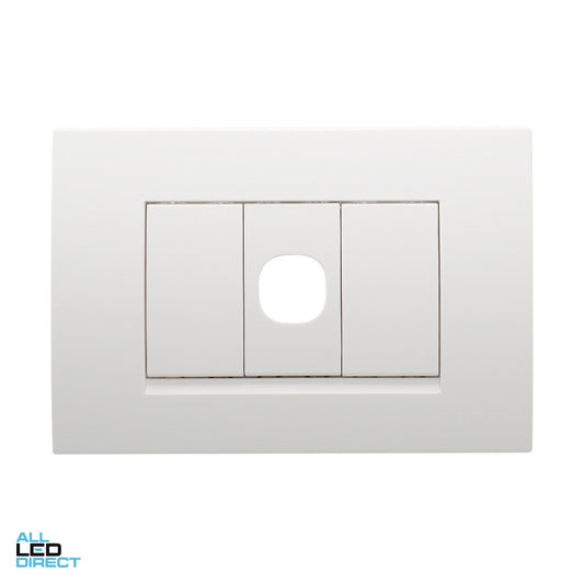 Clipsal 1 Gang MODENA 8000 SERIES 30 Mech Series Switch Grid ALL LED Direct