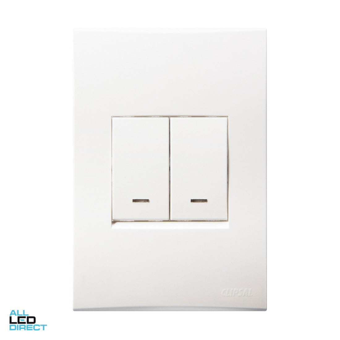 Clipsal 16 Amp 2 GangMODENA 8000 SERIES Vertical Internal ALL LED Direct