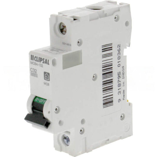 Clipsal 32 Amp Miniature Circuit Breaker MCB C Curve 1 Pole 4.5kA