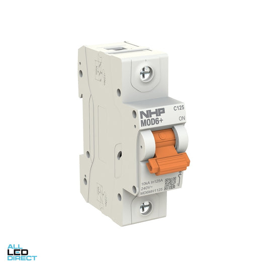 NHP 80 Amp MOD6+ Miniature Circuit Breaker MCB C Curve 1 Pole 6kA ALL LED Direct