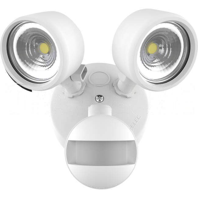 M-Elec 24 Watt APEX LED Twin Spot Light With Switchable Kelvin Ratings & Sensor White