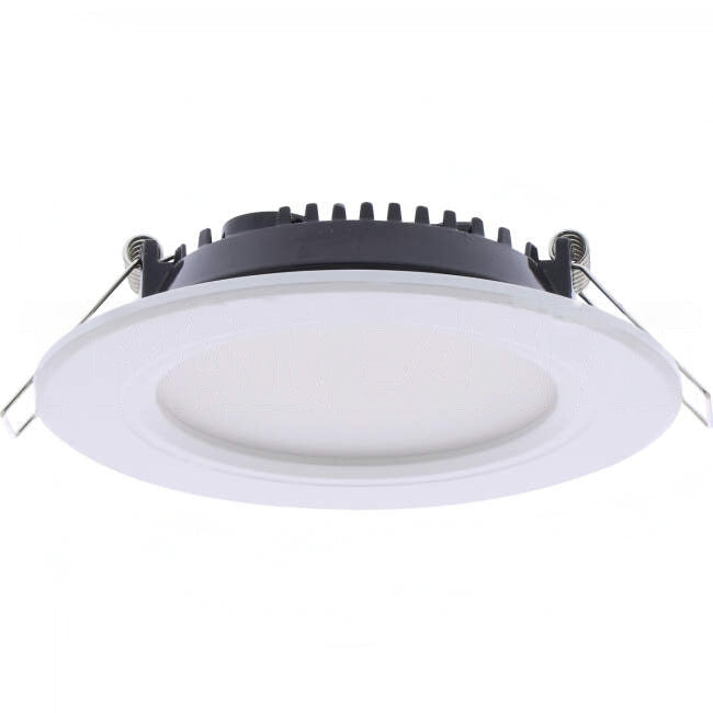 M-Elec 10 Watt 90mm Cutout Dimmable MR10 LED Downlight 100 Degrees With Switchable Kelvin Ratings White Trim