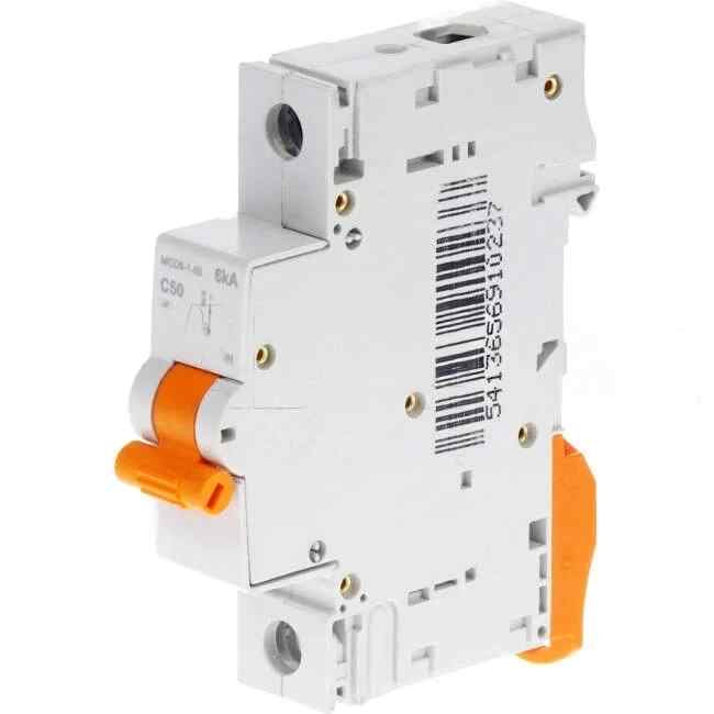 NHP 50 Amp MOD6 Miniature Circuit Breaker MCB C Curve 1 Pole 6kA - Default Title (MOD6150)