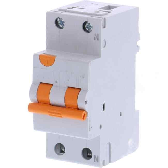 NHP 25 Amp MOD6 Miniature Circuit Breaker & Residual Current Device MCB/RCD RCBO C Curve 2 Pole 6kA 30mA Type A - Default Title (MOD6RCBO22530A)