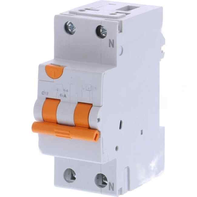 NHP 32 Amp MOD6 Miniature Circuit Breaker & Residual Current Device MCB/RCD RCBO C Curve 2 Pole 6kA 30mA Type A - Default Title (MOD6RCBO23230A)