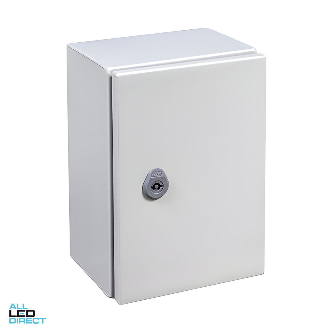 IPD 400mm W x 400mm H x 200mm D Mild Steel IP66 Enclosure Grey ALL LED Direct