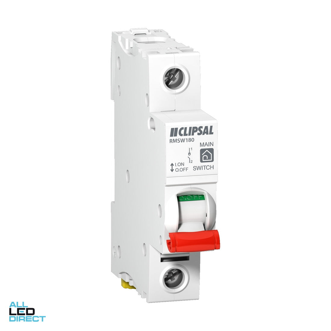 Clipsal 80 Amp 1 Pole Main Switch With Red Toggle ALL LED Direct