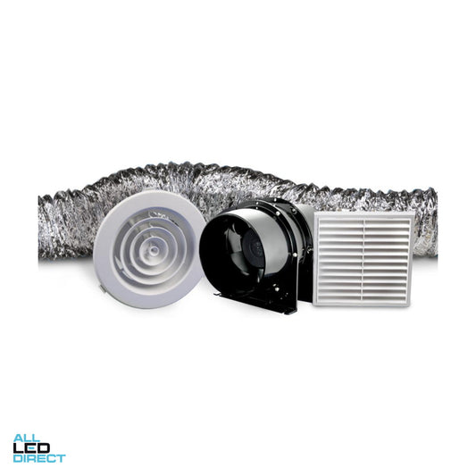 Fantech 150mm Round Inline Exhaust Fan Kit