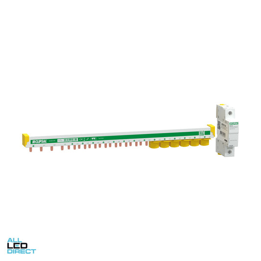 Clipsal MAX9 100 Amp Top Feed Slim Comb Busbar 3 Pole + Neutral 18 Module With N Block & Accessories ALL LED Direct