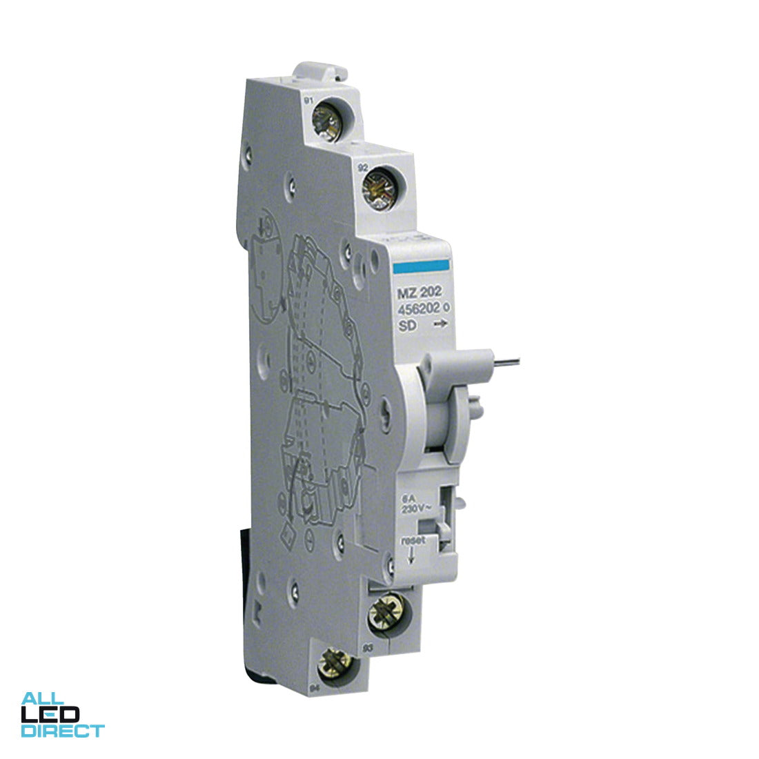 Hager 6 Amp Alarm Contact 1 x Closed + 1 x Open 240VAC ALL LED Direct
